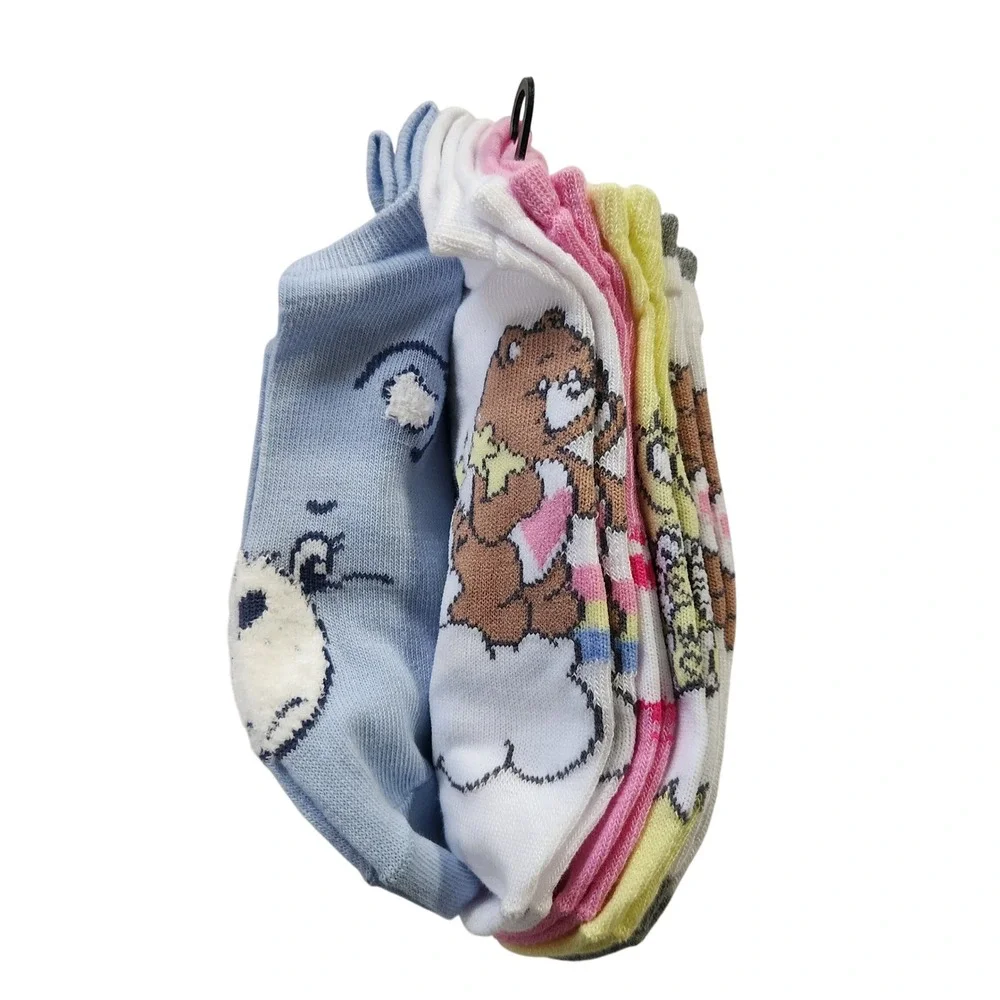 Care‎ Bears No Show Socks 5 Pair Pack Women's Shoe Size 4-10 Sock 9-11 New